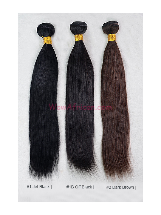 jukbeen Gevoel van schuld lekkage Colored (#1 #1B #2 #3 #4 #5) Straight Virgin Brazilian Hair Weave 4pcs  Bundle[WB234]-wowafrican.com