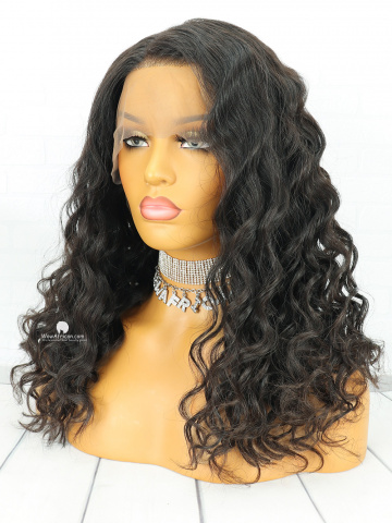 Natural Color Body Wave Brazilian Virgin Hair Full Lace Wigs[FLW14]
